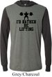 Mens Fitness Shirt I Rather Be Lifting Lightweight Hoodie Tee