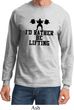 Mens Fitness Shirt I Rather Be Lifting Long Sleeve Tee T-Shirt