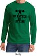 Mens Fitness Shirt I Rather Be Lifting Long Sleeve Tee T-Shirt