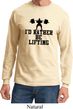 Mens Fitness Shirt I Rather Be Lifting Long Sleeve Tee T-Shirt
