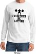 Mens Fitness Shirt I Rather Be Lifting Long Sleeve Tee T-Shirt