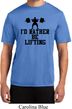 Mens Fitness Shirt I Rather Be Lifting Moisture Wicking Tee T-Shirt
