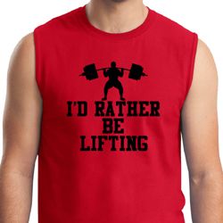 Mens Fitness Shirt I Rather Be Lifting Muscle Tee T-Shirt Mens Fitness Shirt I Rather Be Lifting Muscle Tee T-Shirt