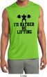 Mens Fitness Shirt I Rather Be Lifting Sleeveless Moisture Wicking Tee