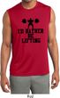 Mens Fitness Shirt I Rather Be Lifting Sleeveless Moisture Wicking Tee