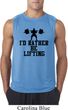 Mens Fitness Shirt I Rather Be Lifting Sleeveless Tee T-Shirt