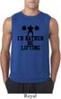 Mens Fitness Shirt I Rather Be Lifting Sleeveless Tee T-Shirt