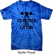 Mens Fitness Shirt I Rather Be Lifting Spider Tie Dye Tee T-shirt