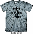 Mens Fitness Shirt I Rather Be Lifting Spider Tie Dye Tee T-shirt