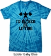 Mens Fitness Shirt I Rather Be Lifting Spider Tie Dye Tee T-shirt