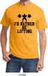 Mens Fitness Shirt I Rather Be Lifting Tee T-Shirt