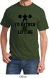 Mens Fitness Shirt I Rather Be Lifting Tee T-Shirt