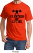 Mens Fitness Shirt I Rather Be Lifting Tee T-Shirt