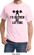 Mens Fitness Shirt I Rather Be Lifting Tee T-Shirt
