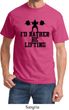 Mens Fitness Shirt I Rather Be Lifting Tee T-Shirt