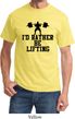 Mens Fitness Shirt I Rather Be Lifting Tee T-Shirt
