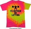 Mens Fitness Shirt I Rather Be Lifting Tie Dye Tee T-shirt
