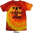 Mens Fitness Shirt I Rather Be Lifting Tie Dye Tee T-shirt