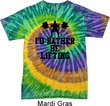 Mens Fitness Shirt I Rather Be Lifting Tie Dye Tee T-shirt