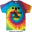 Mens Fitness Shirt I Rather Be Lifting Tie Dye Tee T-shirt