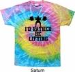 Mens Fitness Shirt I Rather Be Lifting Tie Dye Tee T-shirt
