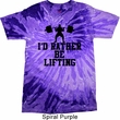 Mens Fitness Shirt I Rather Be Lifting Tie Dye Tee T-shirt