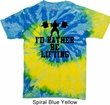 Mens Fitness Shirt I Rather Be Lifting Tie Dye Tee T-shirt