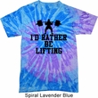 Mens Fitness Shirt I Rather Be Lifting Tie Dye Tee T-shirt