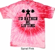 Mens Fitness Shirt I Rather Be Lifting Tie Dye Tee T-shirt