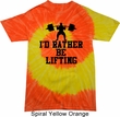 Mens Fitness Shirt I Rather Be Lifting Tie Dye Tee T-shirt