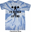 Mens Fitness Shirt I Rather Be Lifting Twist Tie Dye Tee T-shirt