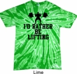 Mens Fitness Shirt I Rather Be Lifting Twist Tie Dye Tee T-shirt