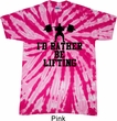 Mens Fitness Shirt I Rather Be Lifting Twist Tie Dye Tee T-shirt