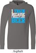 Mens Fitness Shirt I Train For Beer Lightweight Hoodie Tee