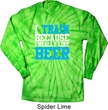 Mens Fitness Shirt I Train For Beer Long Sleeve Tie Dye Tee T-shirt
