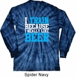 Mens Fitness Shirt I Train For Beer Long Sleeve Tie Dye Tee T-shirt