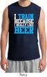 Mens Fitness Shirt I Train For Beer Muscle Tee T-Shirt