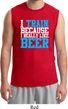 Mens Fitness Shirt I Train For Beer Muscle Tee T-Shirt
