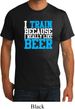 Mens Fitness Shirt I Train For Beer Organic Tee T-Shirt
