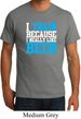 Mens Fitness Shirt I Train For Beer Organic Tee T-Shirt