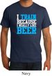 Mens Fitness Shirt I Train For Beer Organic Tee T-Shirt