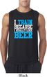 Mens Fitness Shirt I Train For Beer Sleeveless Tee T-Shirt