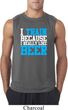 Mens Fitness Shirt I Train For Beer Sleeveless Tee T-Shirt