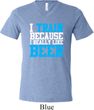 Mens Fitness Shirt I Train For Beer Tri Blend V-neck Tee