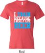Mens Fitness Shirt I Train For Beer Tri Blend V-neck Tee