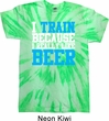 Mens Fitness Shirt I Train For Beer Twist Tie Dye Tee T-shirt