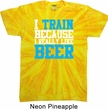 Mens Fitness Shirt I Train For Beer Twist Tie Dye Tee T-shirt