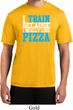 Mens Fitness Shirt I Train For Pizza Moisture Wicking Tee