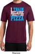 Mens Fitness Shirt I Train For Pizza Moisture Wicking Tee