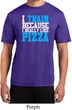 Mens Fitness Shirt I Train For Pizza Moisture Wicking Tee